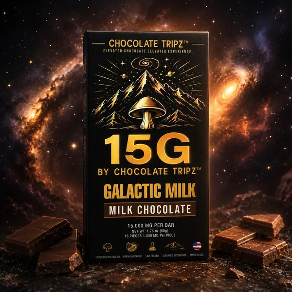 15G by Chocolate Tripz Galactic Milk, milk chocolate.