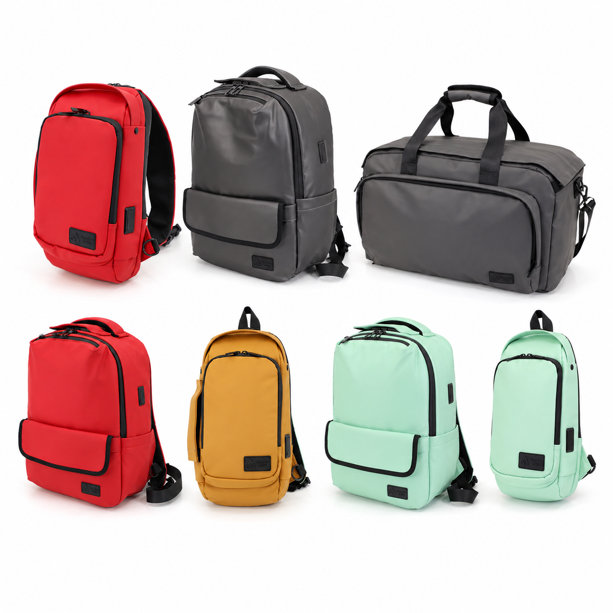 Executive Tech Backpack — full color grid studio