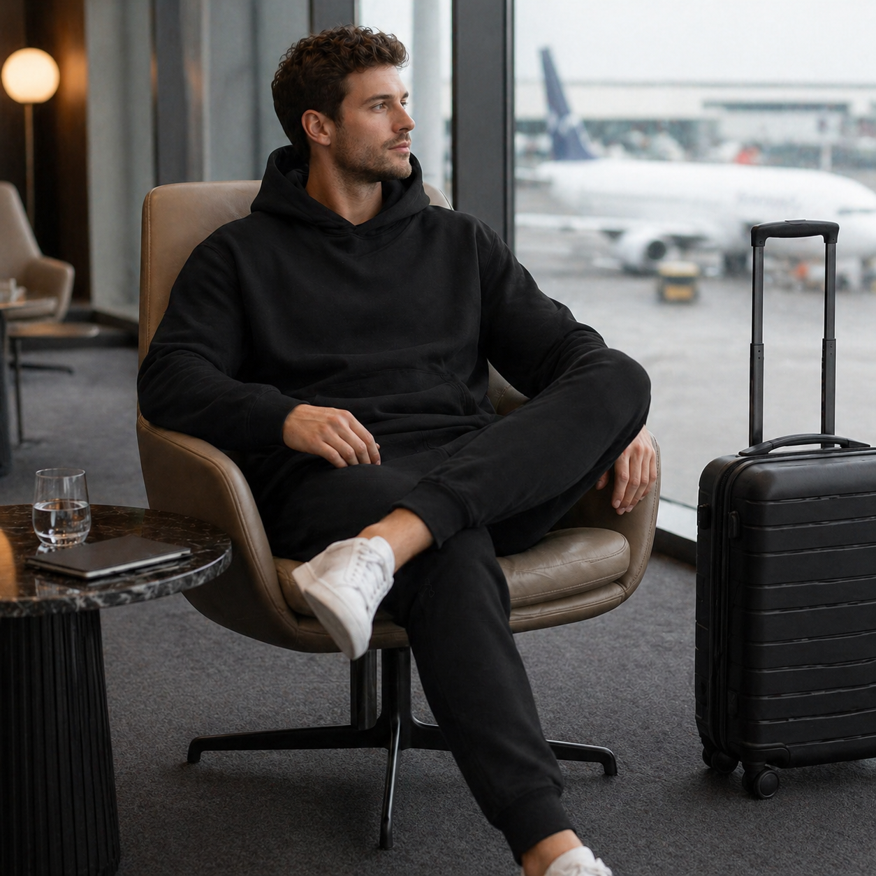 StealthWear at airport lounge lifestyle