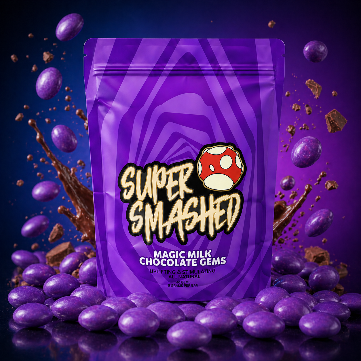 Super Smashed Magic Milk Chocolate Gems hero